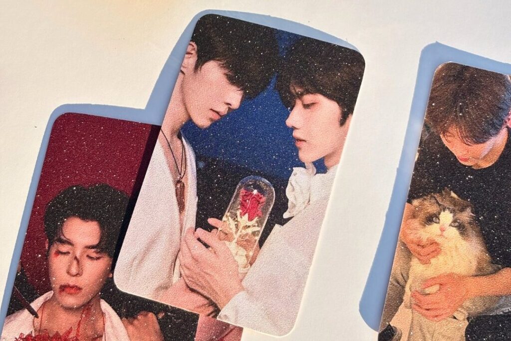 การ์ดเคลือบกลิตเตอร์ Giveaway