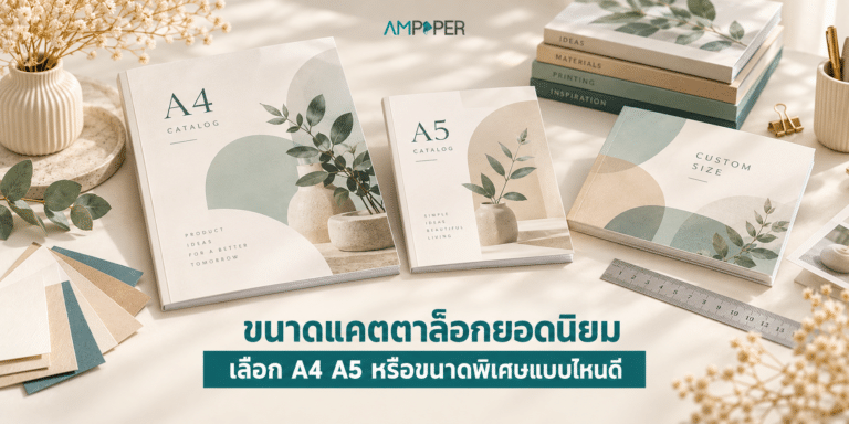ขนาดแคตตาล็อกยอดนิยม เลือก A4 A5 หรือขนาดพิเศษแบบไหนดี