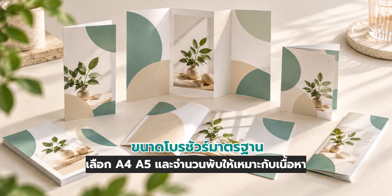 ขนาดโบรชัวร์มาตรฐาน