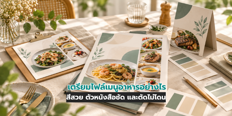 เตรียมไฟล์เมนูอาหาร