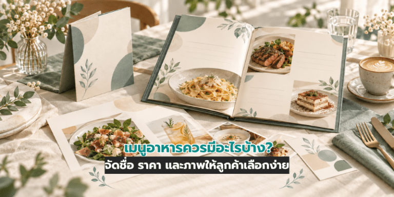 เมนูอาหารควรมีอะไรบ้าง? จัดชื่อ ราคา และภาพให้ลูกค้าเลือกง่าย